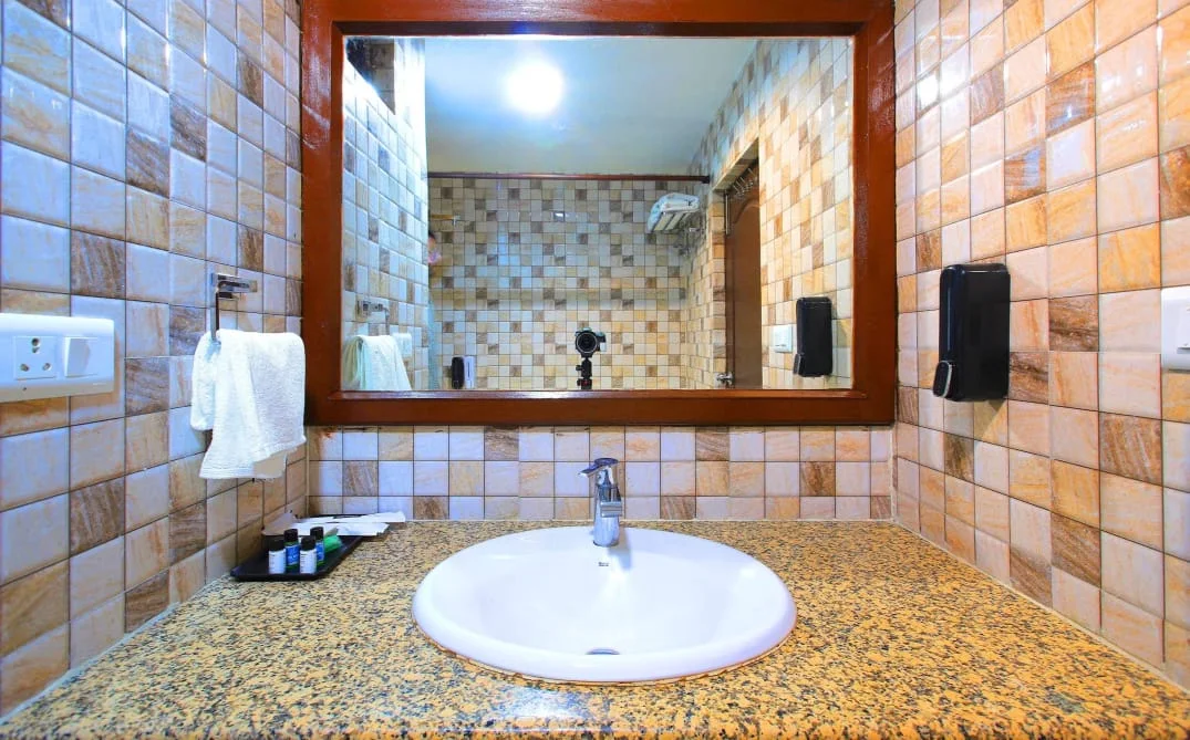 Guest bathroom — photograph from the property’s Google listing