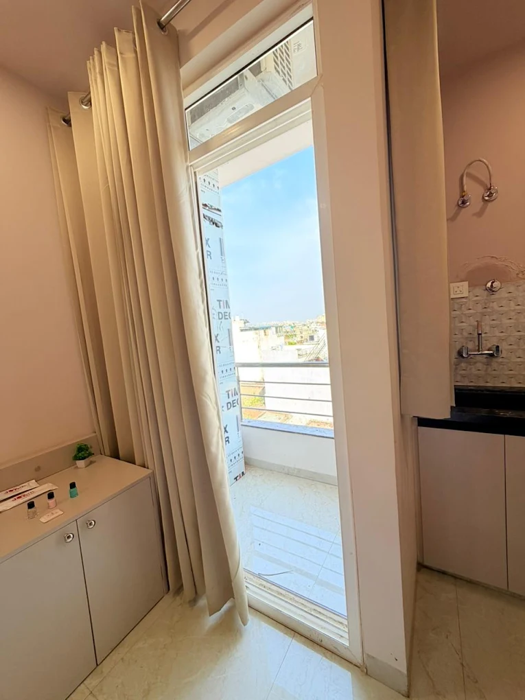 Balcony doorway — photograph from the property’s Google listing